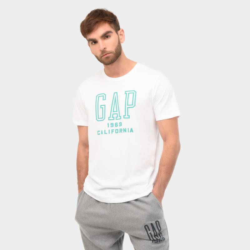 GAP - Camiseta de hombre Gap blanca de manga corta