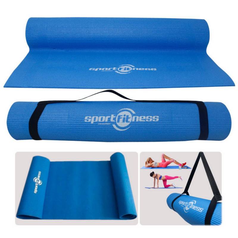 Colchoneta Yoga Mat Pilates Sportfitness Correa Gimnasio SPORTFITNESS