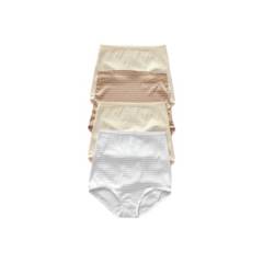 LEONISA - Paquete x 4 Panties Clásicos con Máximo Cubrimiento