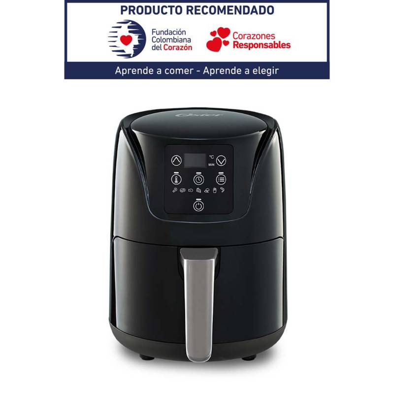 OSTER - Freidora de aire Sin Aceite Oster 2128609 1.8 Litro Negro Digital Air Fryer