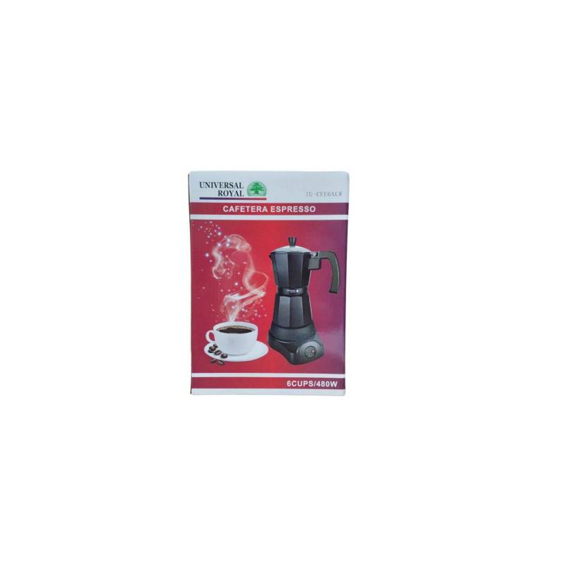 Cafetera Italiana Espresso 6 Tazas Estufa IU-6CS Manual Acero