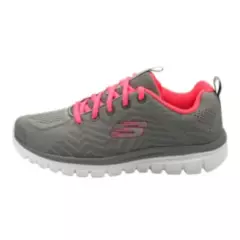 SKECHERS - Tenis Mujer Skechers Graceful Get  Connected Gris-Fucsia    