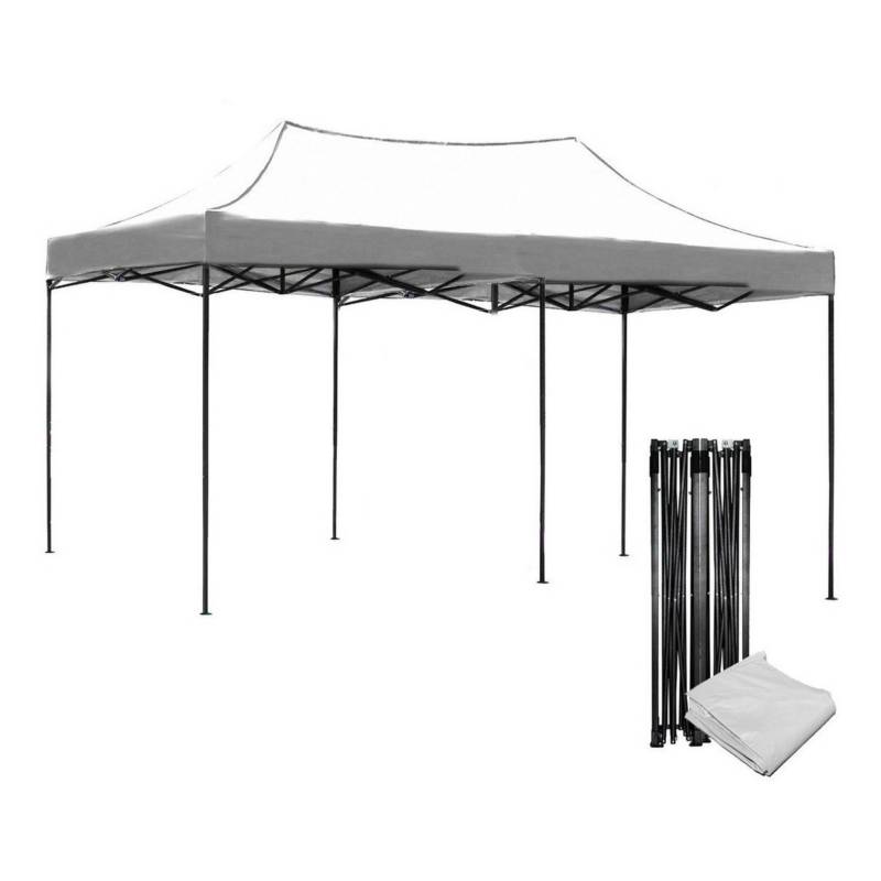 Carpa Toldo 3x6 Plegable Reforzado Impermeable Eventos azul-Azul