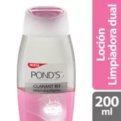 PONDS - Locion Limpiadora Ponds Clarant B3 Dual X 200ml