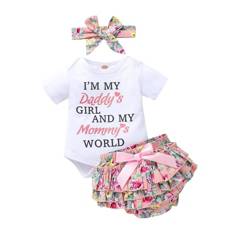 GENERICO - Prendas niñas ropa conjuntos 3 unidades vestir bebes