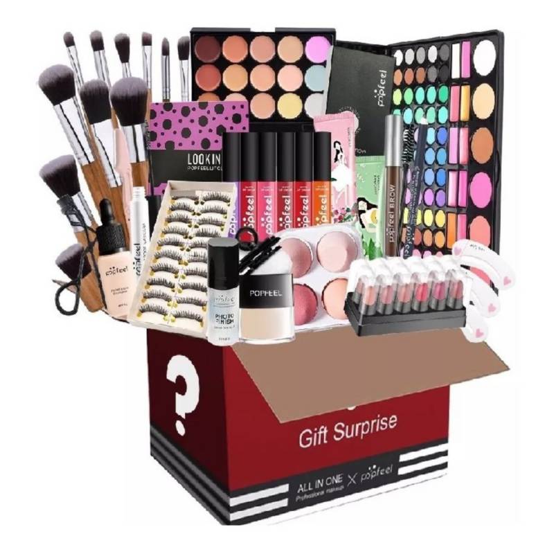 Kit de maquillaje + caja de regalo / 15 productos super prom