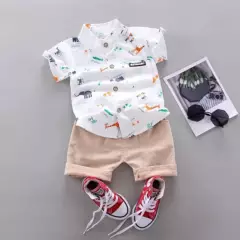 GENERICO - Prendas Ropa camisa y pantalon para niños conjuntos de vestir bebes