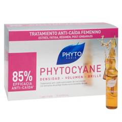 Phyto - Phytocyane Tratamiento Anticaída Ampolletas 12 Unidades Mujer