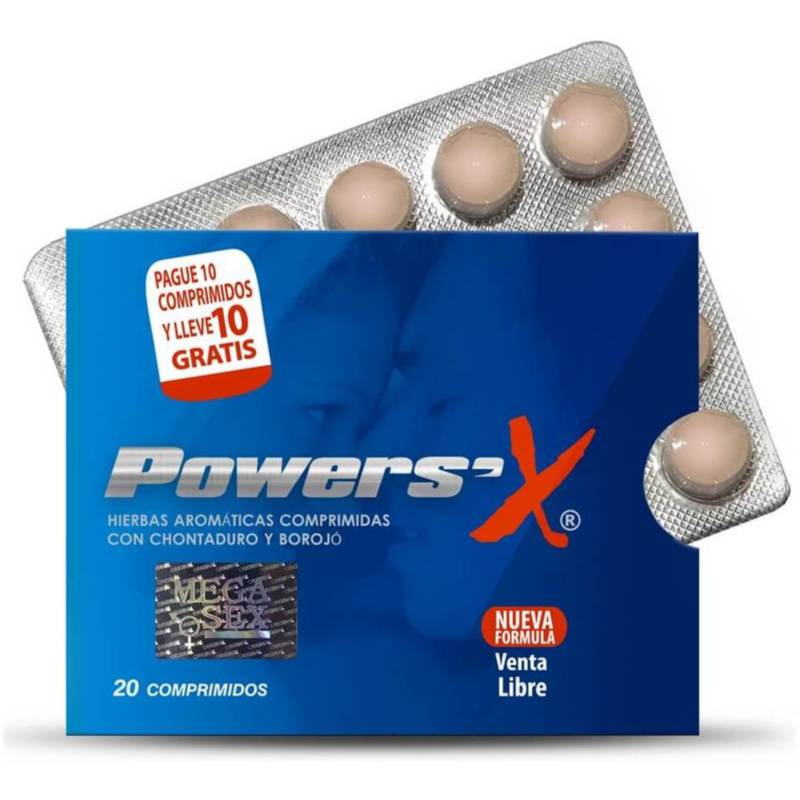 Power Sex Potenciador X 20 Tabletas Natural Power 2177