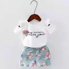 GENERICO - Conjuntos de vestir Prendas Ropa Blusa y pantalon corto para niñas
