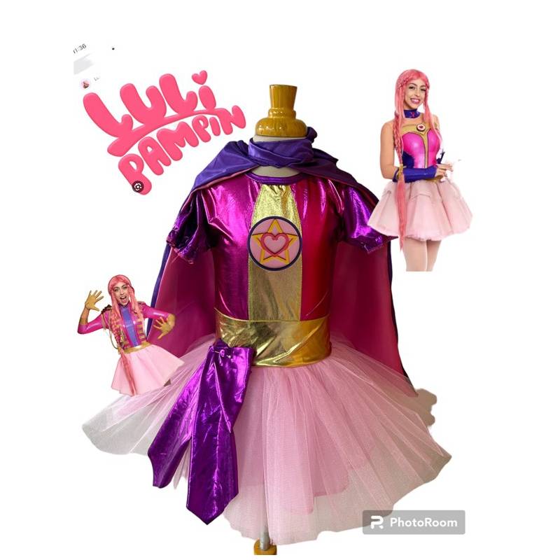 Vestido de cosplay inspirado en Luli pampin, vestido de primer