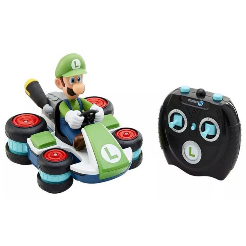 Carro Con Control Remoto Luigi Super Mario 8 Antigravedad Jakks Pacific 2374