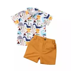 GENERICO - Prendas niños ropa conjuntos camisa y pantalon de vestir elegantes