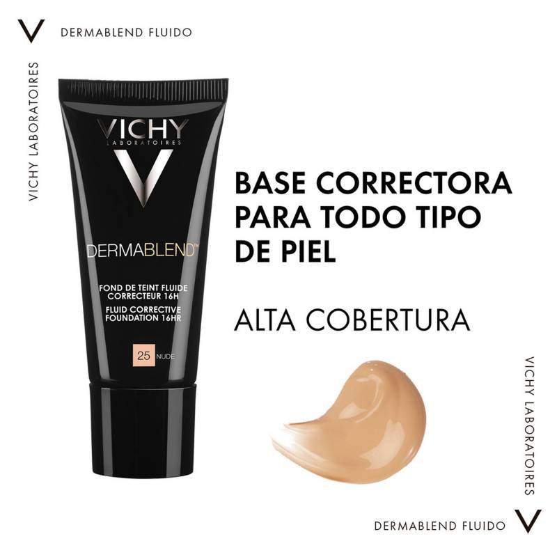 Vichy Base de Maquillaje de Alta Cobertura Dermablend Fluido Tono 35 30 ml  