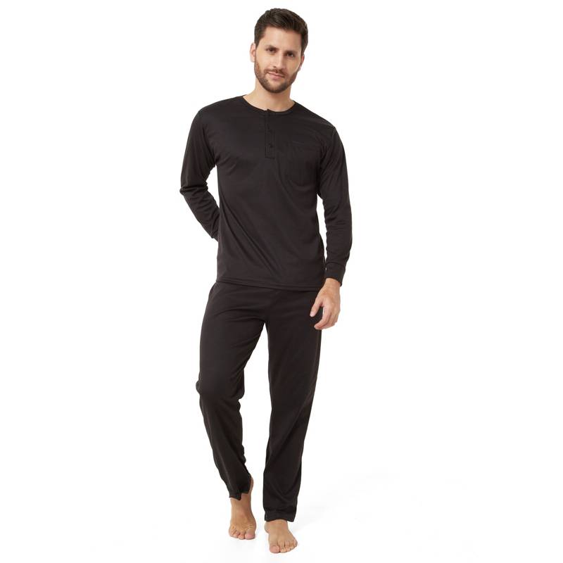 Pijama negro online hombre