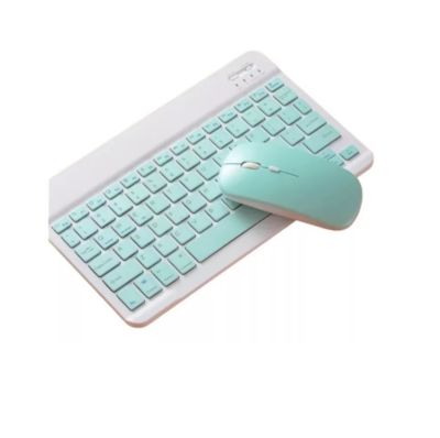 Kit teclado y Mouse Ratón Bluetooth para PC - Tablet - Celular Android iOS  Windows Color Verde