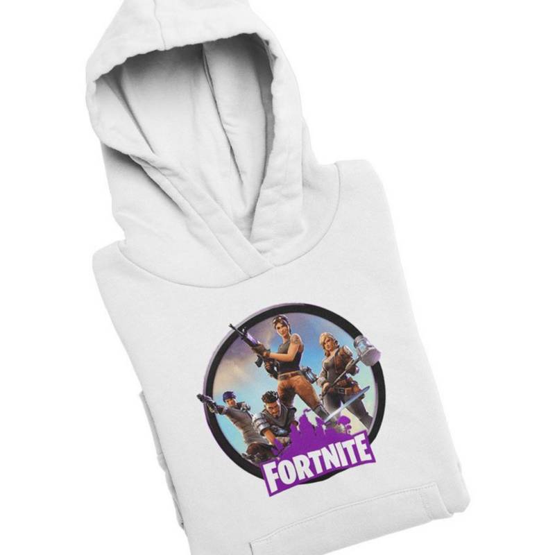 Buzo con estampado de fortnite para ni os buzo blanco LATINO