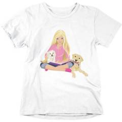 LATINO VOKSE - Camiseta de barbie para niñas - blanca