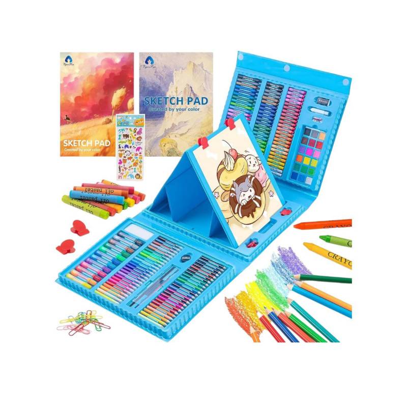 Set Kit De Arte Dibujo Colores Para Niños (As) Maleta X208 Piezas