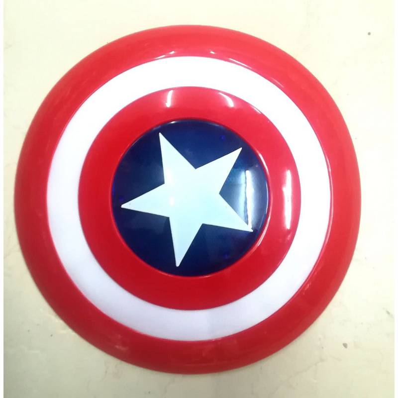 Escudo Capitán América Con Luces Y Sonido Para Disfraz Niños