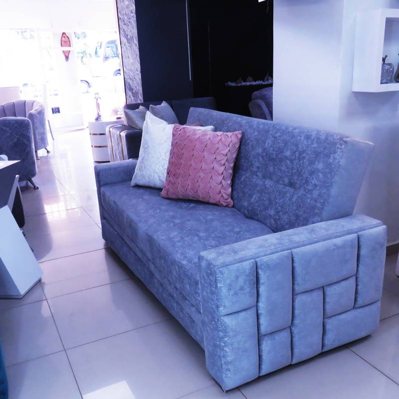 Sofá cama futón plegable, moderno, tapizado en lino y tela 100