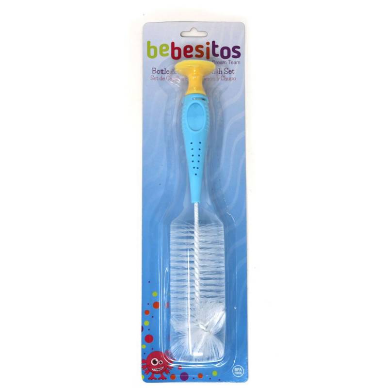BEBESITOS - Set cepillo limpiador de tetero y chupo bebesitos