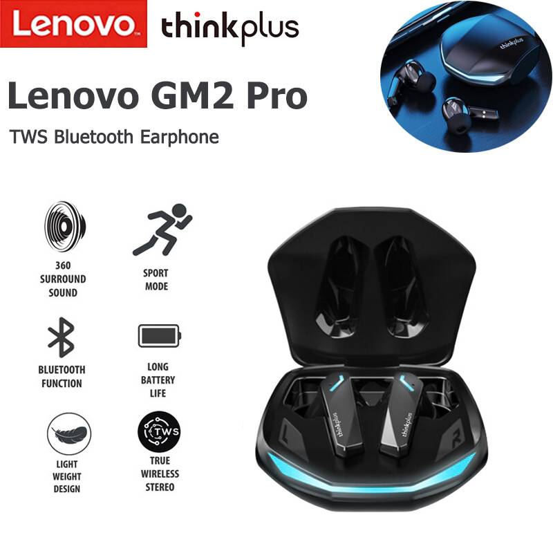 Auriculares inalámbricos Lenovo Thinkplus GM2 Pro - Auriculares Bluetooth  5.3