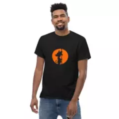 GENERICO - Camiseta Manga Corta Negra Goku