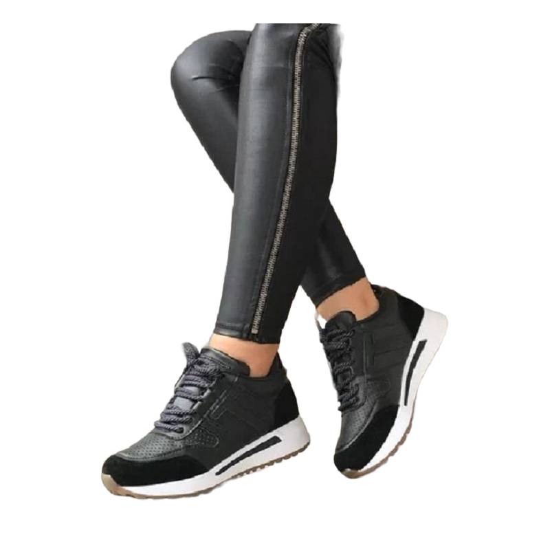 Tenis Dama Casual Elegante Zapato Mujer Accesorios Calzado Negro