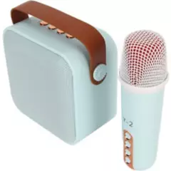 GENERICO - Parlante Karaoke Infantil Micrófono Inalambrico Lector Usb