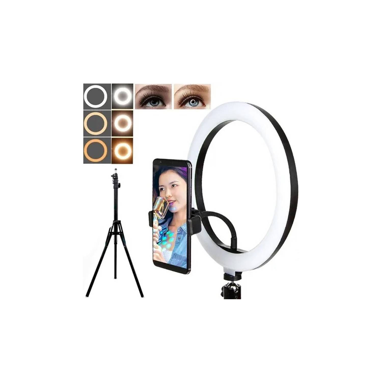 Aro Luz Led Selfie Fotografía 210 Cm Trípode Profesional