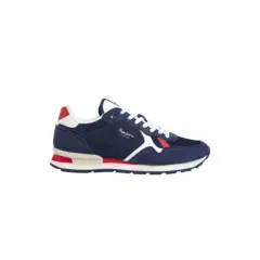 PEPE JEANS - Tenis Pepe Jeans Brit Man Heritage Color Azul Oscuro para Hombre.