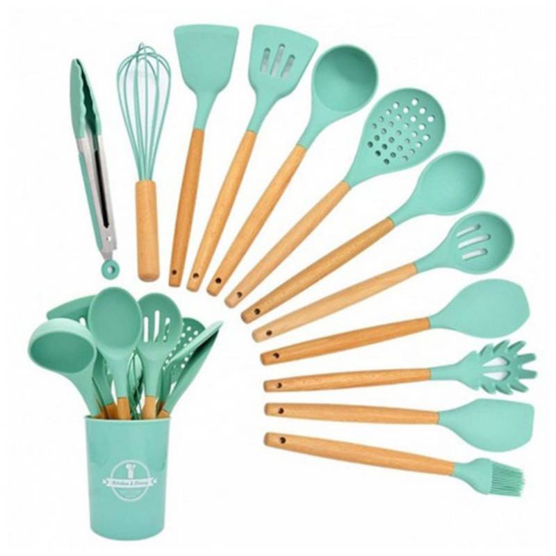 Set Utensilios De Cocina De Silicona 12 Piezas GENERICO