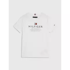 TOMMY HILFIGER - Camiseta Con Logo Niño Blanco Tommy Hilfiger