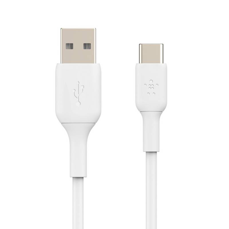 BELKIN - Cable USB a USBC 1m Blanco, cable cargador tipo C