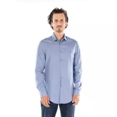 CALVIN KLEIN - Camisa Azul Claro Manga Larga Slim Fit para Hombre Calvin Klein
