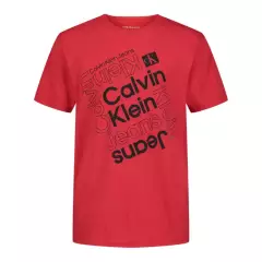 CALVIN KLEIN - Camiseta Con Logo Niño Rojo Calvin Klein