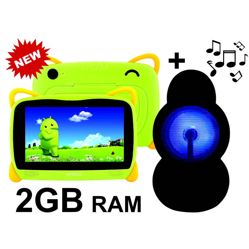 Tablet Para Niños 7 Pulgadas 3d Bt Wifi 16gb Rom Android 10