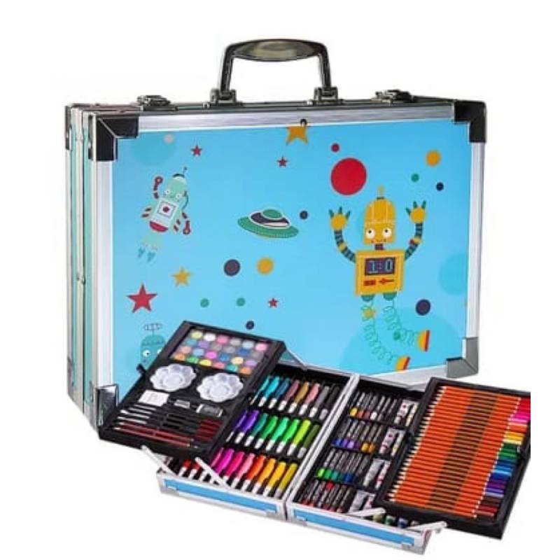 KIT CREATIVO DE ARTE Y DIBUJO MALETA METÁLICA x $139.990 – Tu Tienda  Novedades