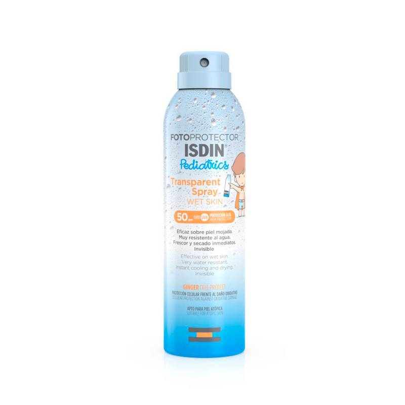ISDIN - Bloqueador Solar Pediatrics Spray Transparente Isdin para Piel Normal 250 ml