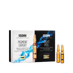 Isdin - Set Cuidado Facial Antimanchas Isdinceutics Día y Noche Isdin : Despigmentante Día 10 Ampollas + Peeling Noche 10 Ampollas