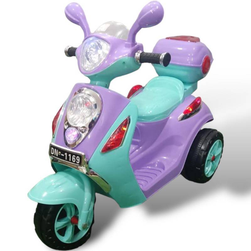 Moto Eléctrica Batería Niña Bebe Montable Musical Vespa 1 - 6 Años