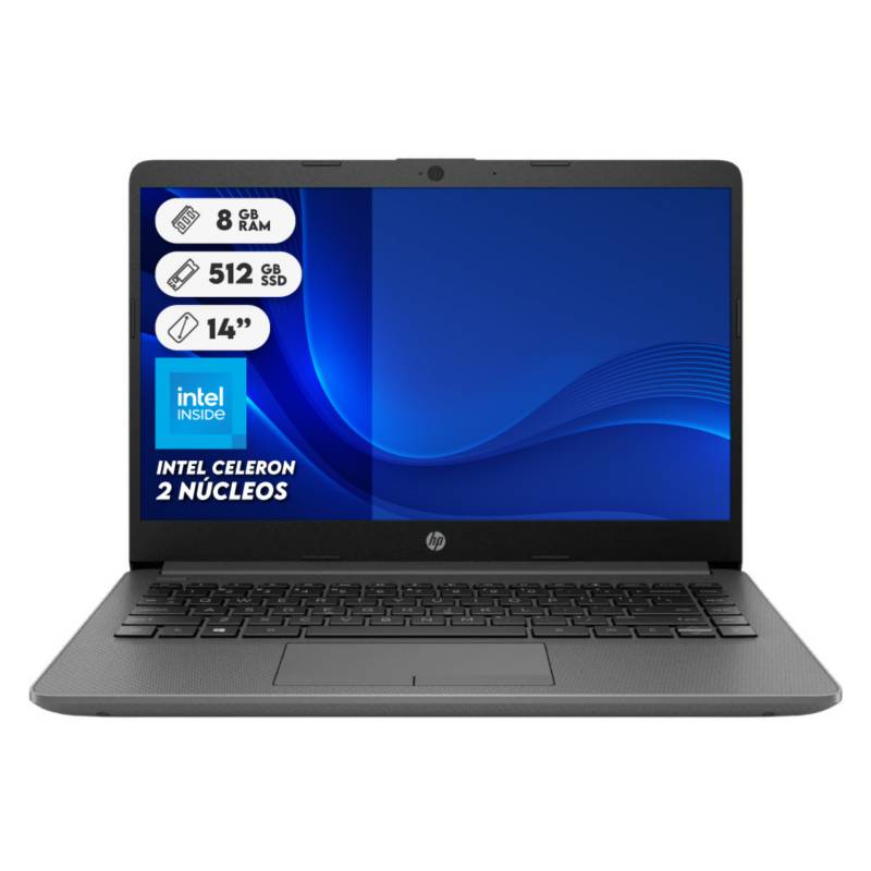 Computador Portatil Hp 240 G9 Celeron N4500 Solido 512gb Ram 8gb 14pul Hp 2923