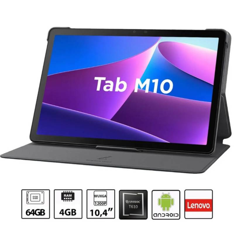 TABLET LENOVO TAB M10 3 Gen. TB328XU LTE 10.1/4GB/64GB/ANDROID 11  (ZAAF0075EC) Computadoras Tableta