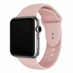GENERICO - Pulso Deportivo en Silicona para Apple Watch de 42 a 44mm - Rosado