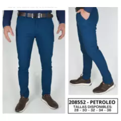 GENERICO - Pantalon dril licrado para hombre clasico colores