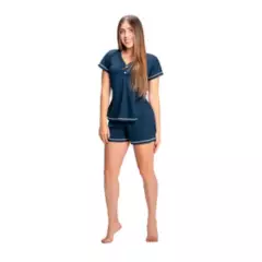 ROMANELLA - Conjunto Pijama SHORT  Alicia  Romanella - Azul