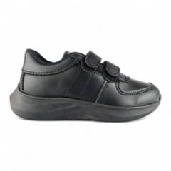 TITINOS - Zapato Colegial Negro Velcro Titinos
