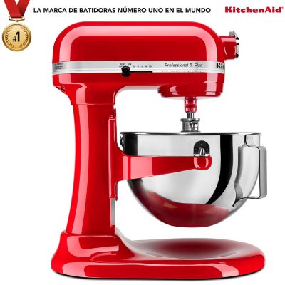 Batidora De Pedestal Kitchenaid Profesional Plus Rojo Imperial 4.7 Lt 10 Velocidades 525W Kv25G0Xer