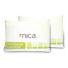 MICA - Set X 2 Almohadas Poliéster Firmeza Media Essencial 50 X 70 X 12 cm Mica